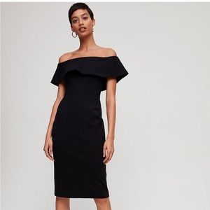 Aritzia Babaton Off The Shoulder Ruslan Dress